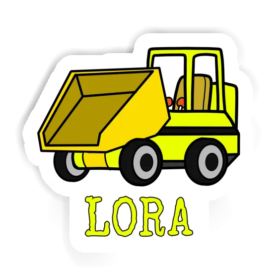 Lora Sticker Front Tipper Laptop Image