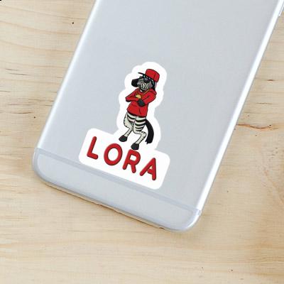 Lora Sticker Zebra Notebook Image