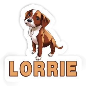 Lorrie Sticker Boxer Dog Image