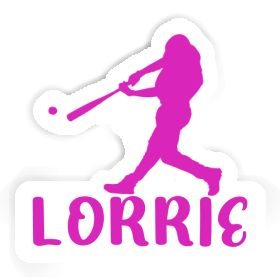 Baseball Player Sticker Lorrie Image