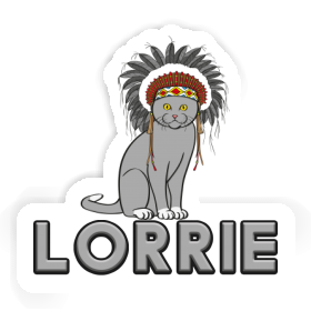 Sticker Lorrie American Indian Image