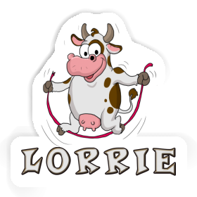 Lorrie Sticker Fitness Cow Image