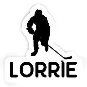 Lorrie Sticker Hockey Player Image