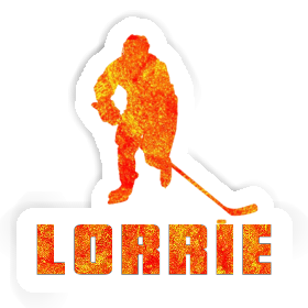 Hockey Player Sticker Lorrie Image