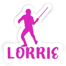 Lorrie Sticker Fencer Image