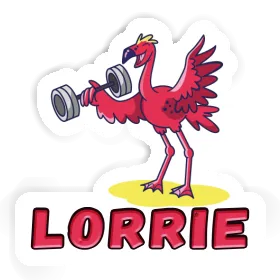 Weight Lifter Sticker Lorrie Image