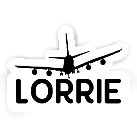 Sticker Lorrie Airplane Image