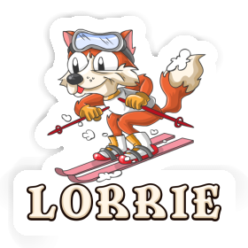 Skier Sticker Lorrie Image