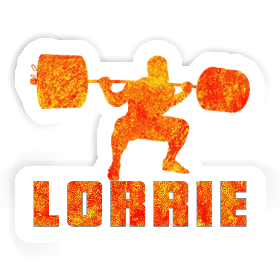 Lorrie Sticker Weightlifter Image