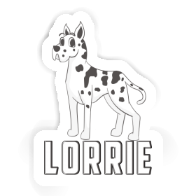 Great Dane Dog Sticker Lorrie Image