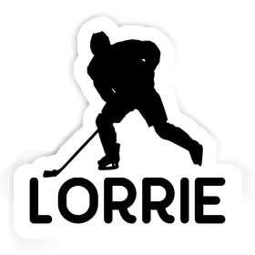 Hockey Player Sticker Lorrie Image