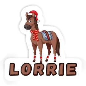 Sticker Christmas Horse Lorrie Image