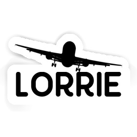 Lorrie Sticker Airplane Image