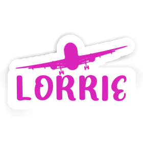 Sticker Lorrie Airplane Image