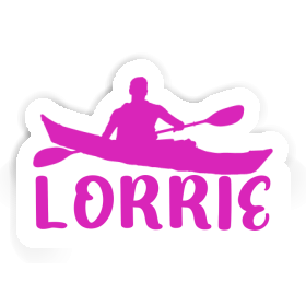 Kayaker Sticker Lorrie Image