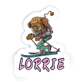 Skier Sticker Lorrie Image