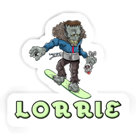 Lorrie Sticker Snowboarder Image