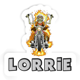 Lorrie Sticker Motorbike Rider Image