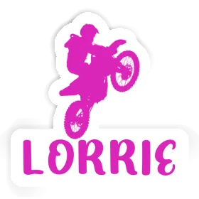 Motocross Rider Sticker Lorrie Image