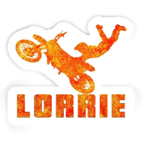 Lorrie Sticker Motocross Rider Image