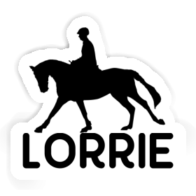 Lorrie Sticker Horse Rider Image