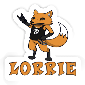 Rocker Fox Sticker Lorrie Image