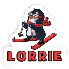 Skier Sticker Lorrie Image