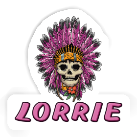 Sticker Womens Skull Lorrie Image