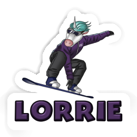 Lorrie Sticker Snowboarder Image