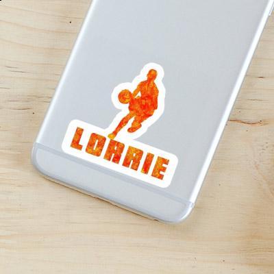 Sticker Lorrie Basketball Player Laptop Image