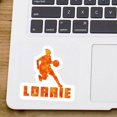 Sticker Basketballspielerin Lorrie Laptop Image