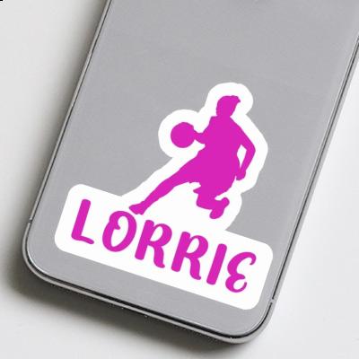 Basketballspielerin Sticker Lorrie Laptop Image