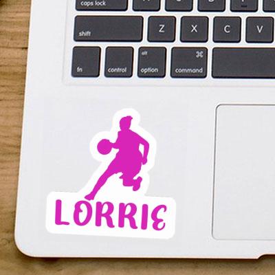 Basketballspielerin Sticker Lorrie Notebook Image