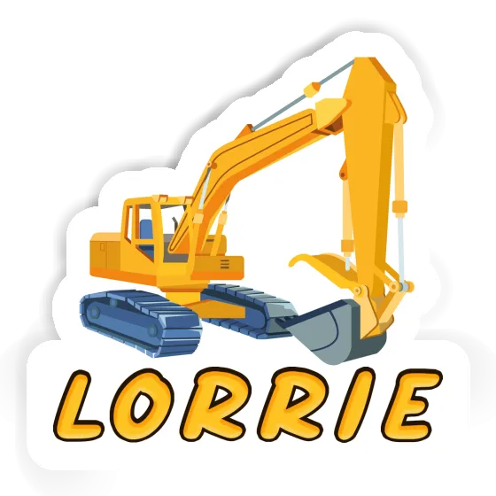 Sticker Excavator Lorrie Image