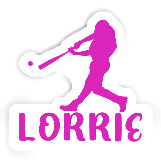 Baseball Player Sticker Lorrie Notebook Image