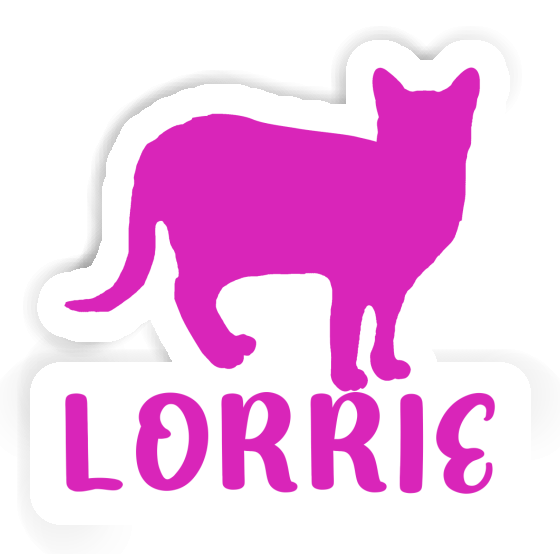 Lorrie Sticker Cat Laptop Image