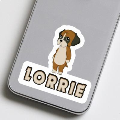 German Boxer Sticker Lorrie Laptop Image