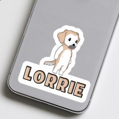 Autocollant Lorrie Golden Retriever Gift package Image