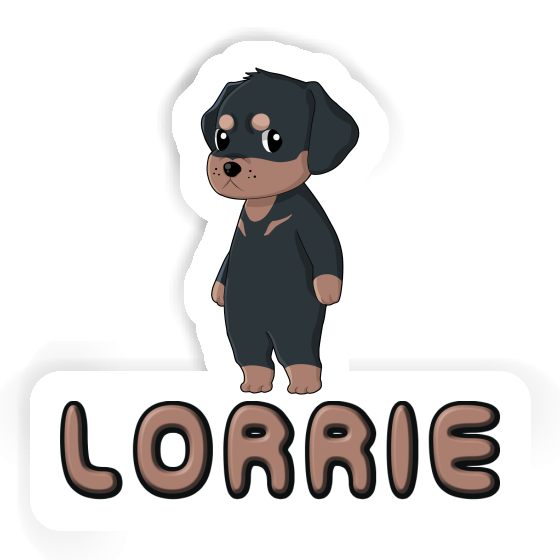 Autocollant Lorrie Rottweiler Laptop Image