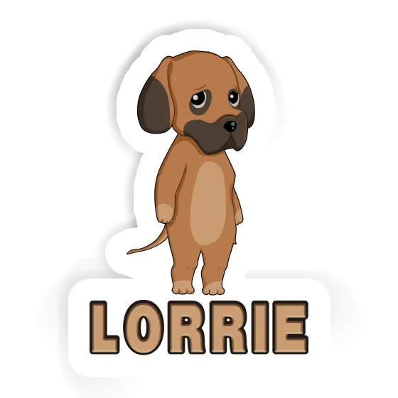 Lorrie Autocollant Dogue allemand Notebook Image