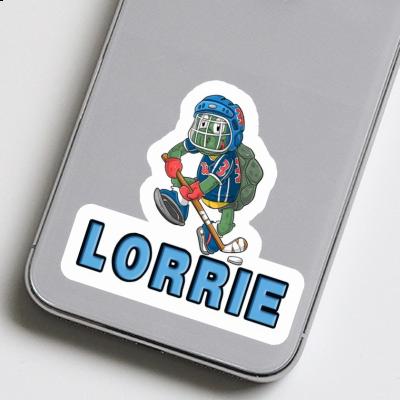 Ice-Hockey Player Sticker Lorrie Laptop Image