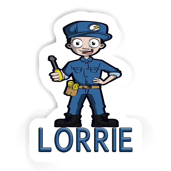 Sticker Electrician Lorrie Notebook Image