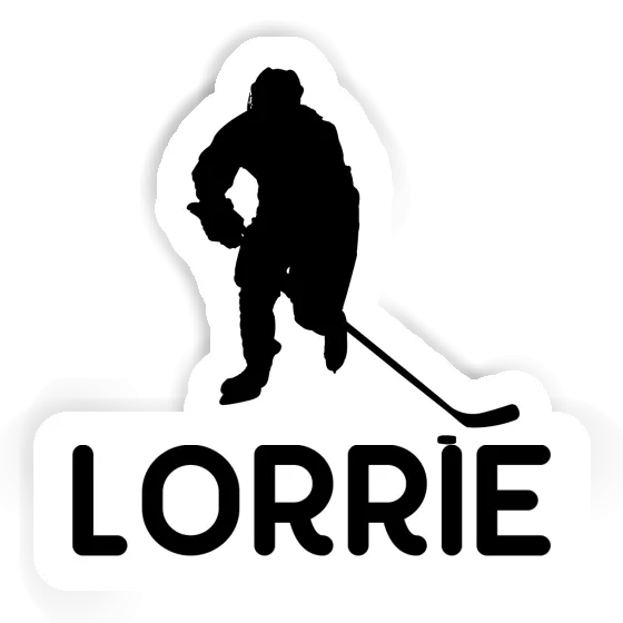 Lorrie Aufkleber Eishockeyspieler Notebook Image