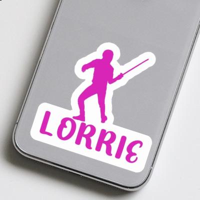 Lorrie Sticker Fencer Laptop Image