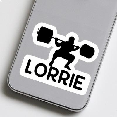 Lorrie Sticker Gewichtheber Laptop Image