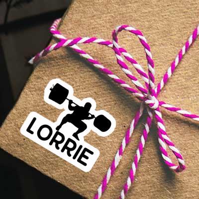 Lorrie Sticker Gewichtheber Notebook Image