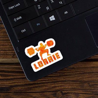 Lorrie Sticker Weightlifter Laptop Image