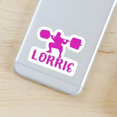 Lorrie Sticker Weightlifter Laptop Image