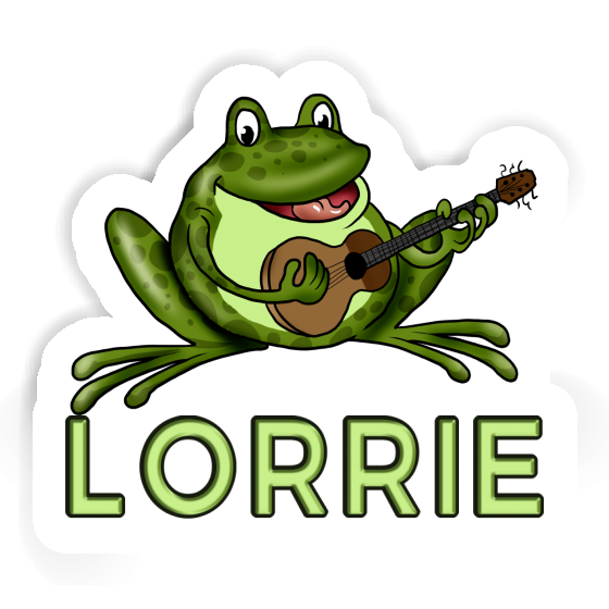 Lorrie Autocollant Grenouille à guitare Notebook Image