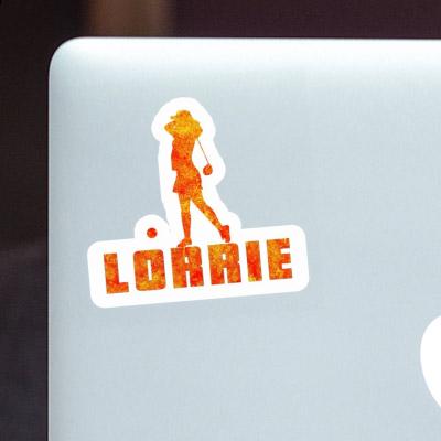 Lorrie Sticker Golfer Image